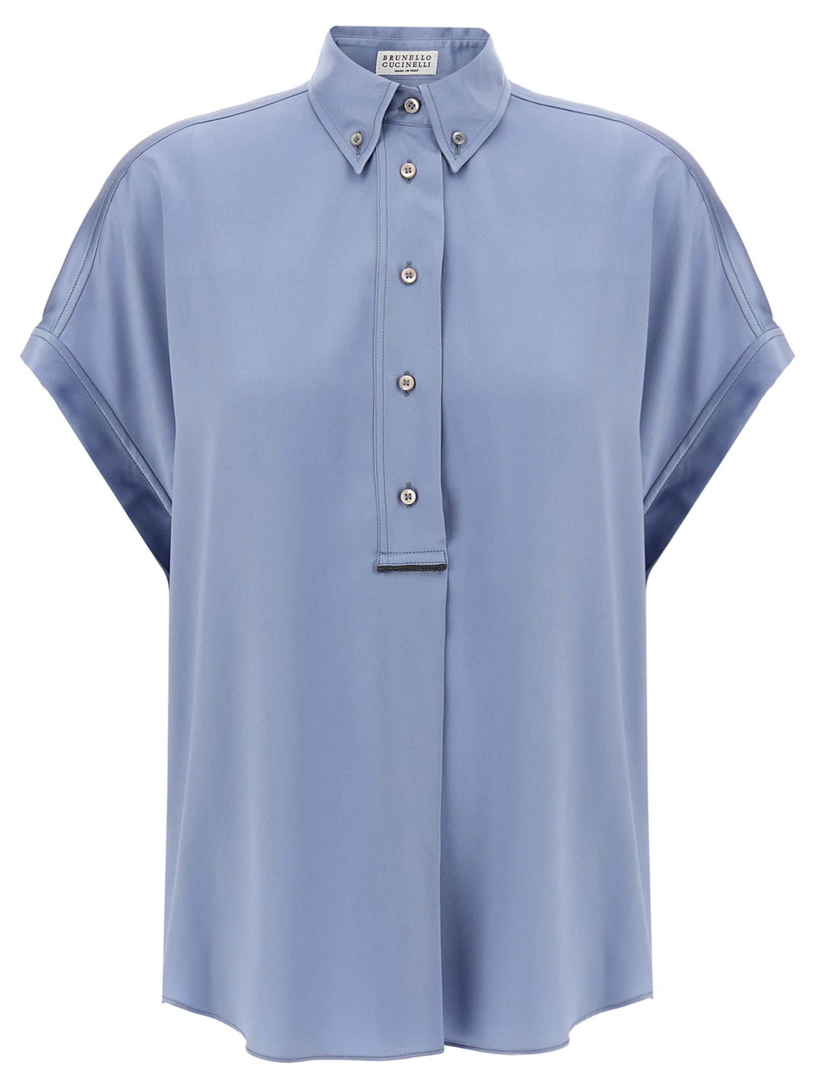 Satin shirt - Blue