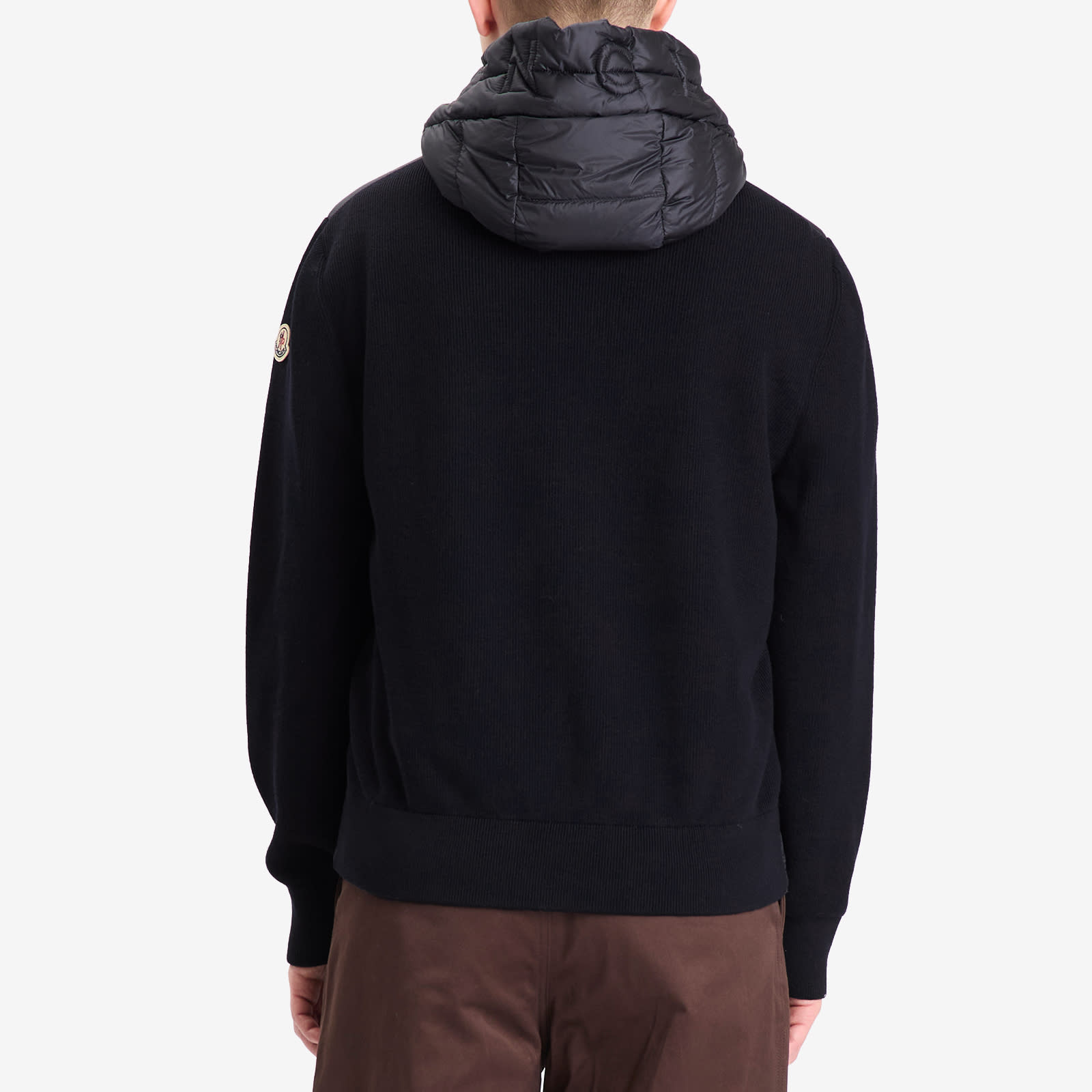 Men's Hybrid Zip Through Hooded Jacket Navy
