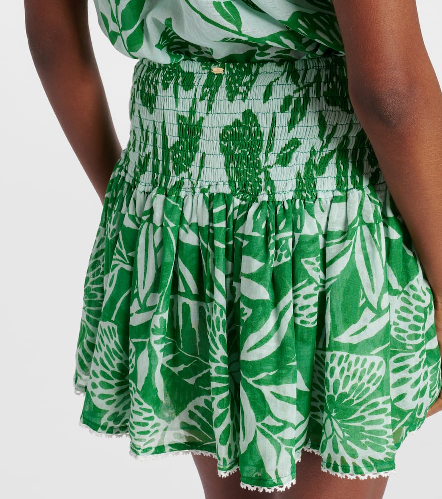 Colleen floral cotton miniskirt