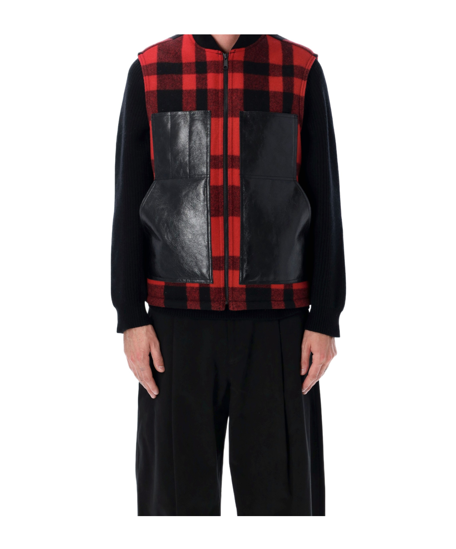 Zip-Up Checked Jacket