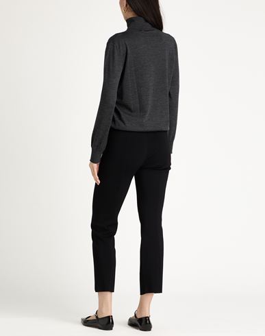 Woman Turtleneck Charcoal Size 12 Wool, Silk, Cashmere
