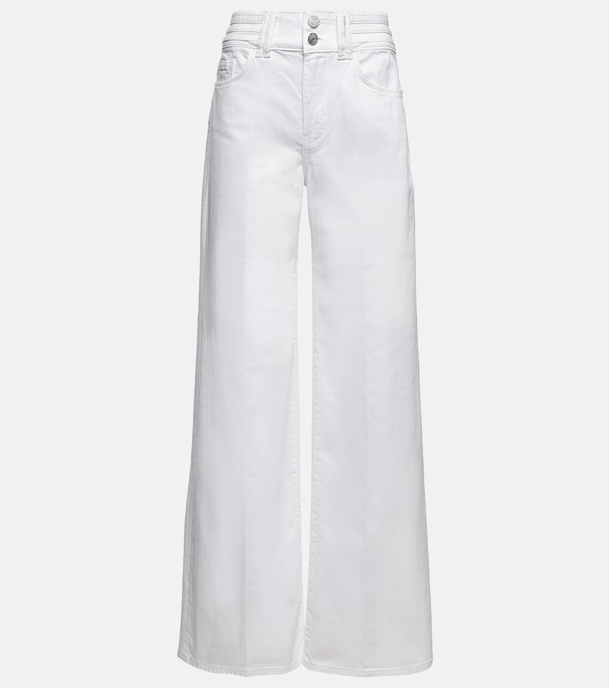Frame High-rise wide-leg pants
