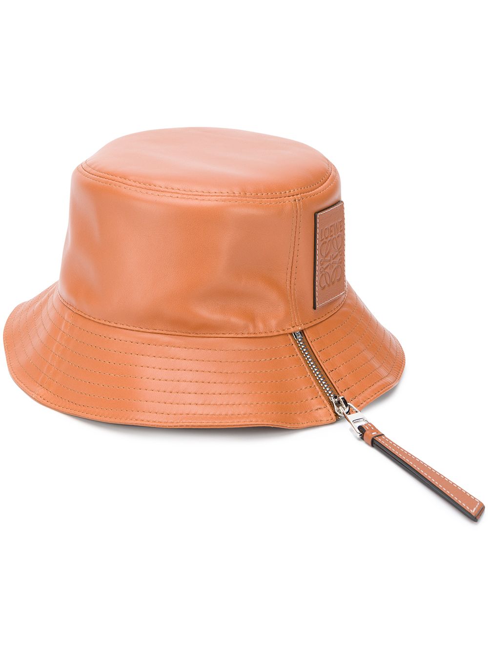 Anagram embossed fisherman hat - Brown