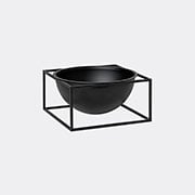'kubus Centerpiece Bowl', Large, Black