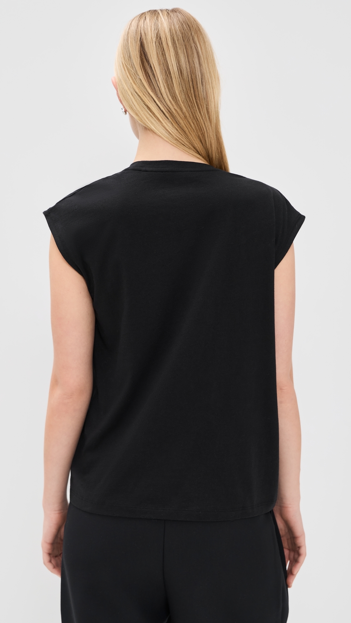 Relaxed Drape Top Black