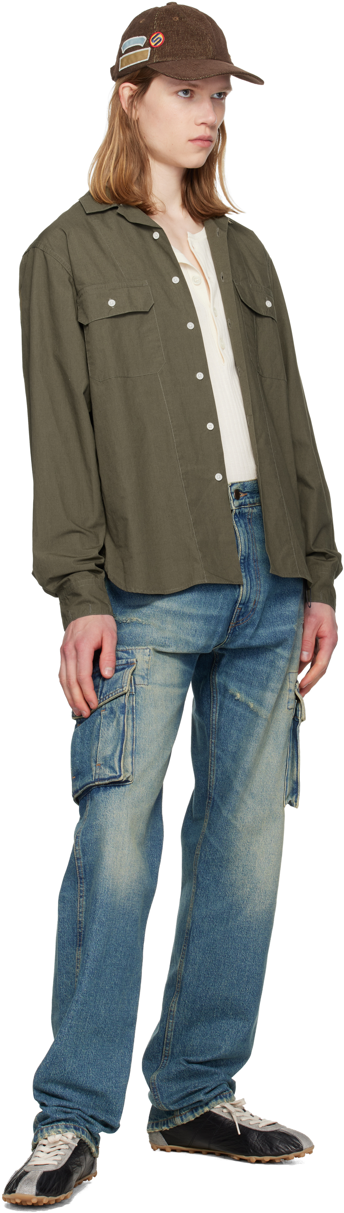 Khaki Dry Cotton Safari Shirt