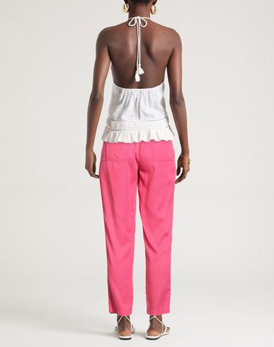 Woman Pants Fuchsia Size 26 Lyocell, Polyester