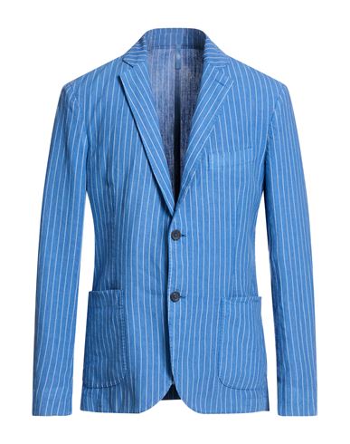 Man Blazer Azure Size L Linen
