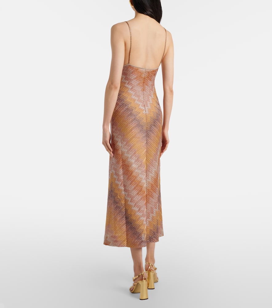 Lamé maxi dress