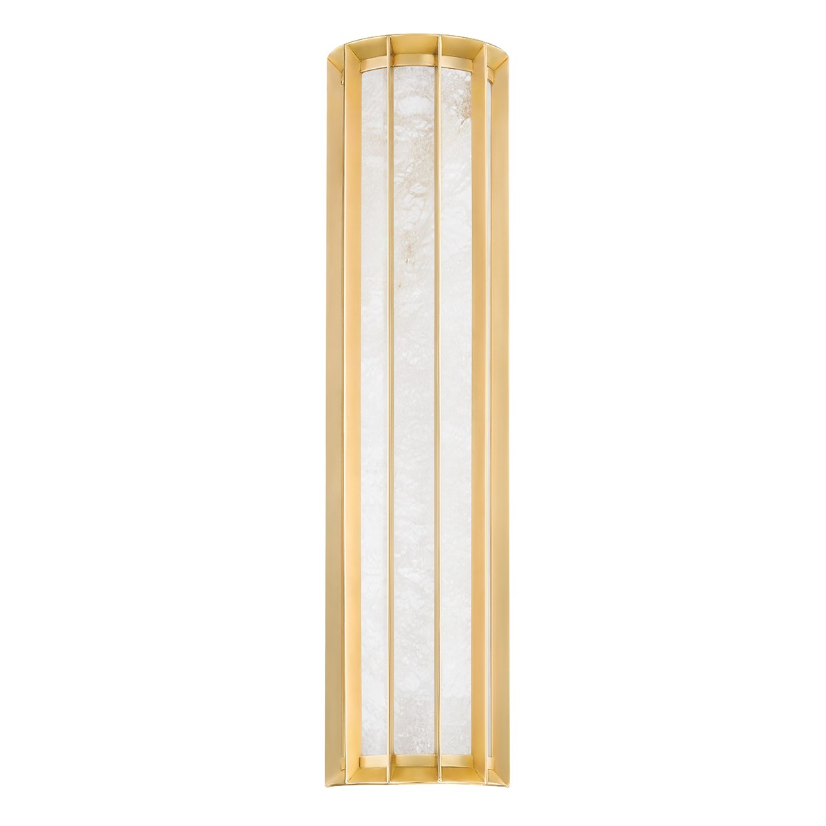 Vintage Brass LED Wall Sconce from the Leda Collection