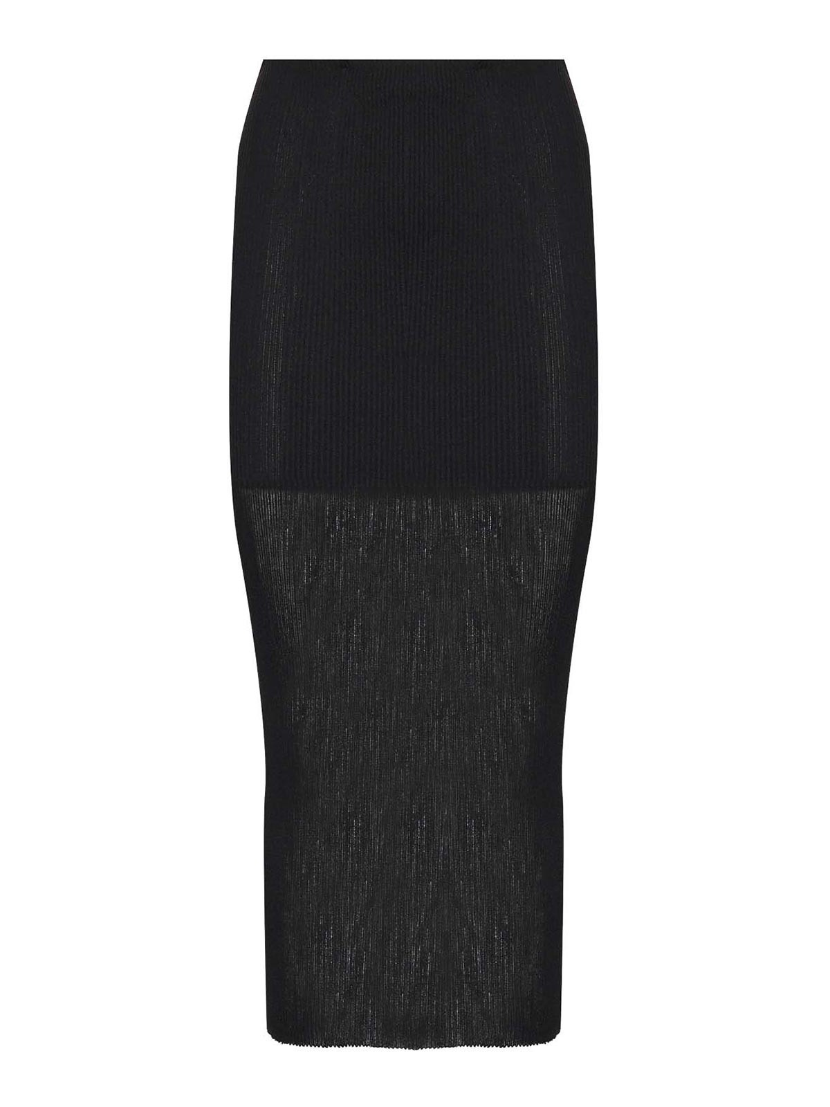 Viscose midi skirt