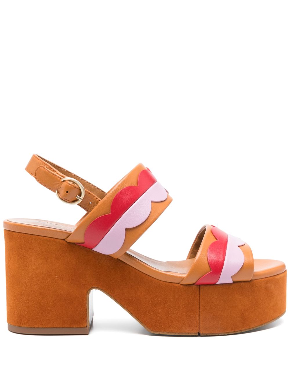 Clergerie 85mm Cloud sandals - Orange