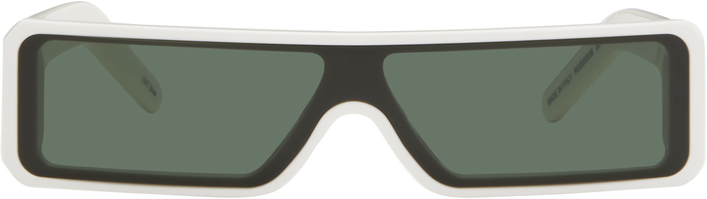 Rick Owens White Gethsemane Geth Sunglasses