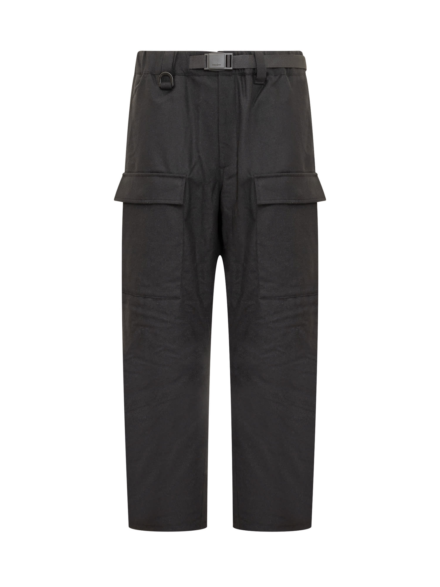 Cropped cargo trousers - Black