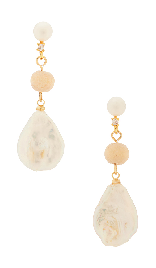 Casa Clara Keani Earrings in Ivory
