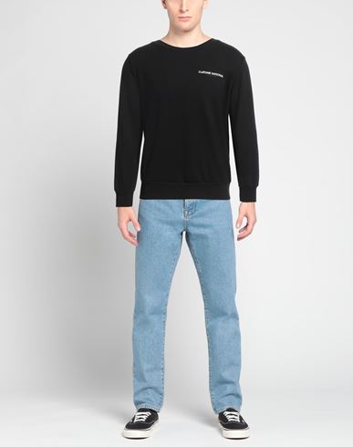 Man Sweatshirt Black Size S Cotton