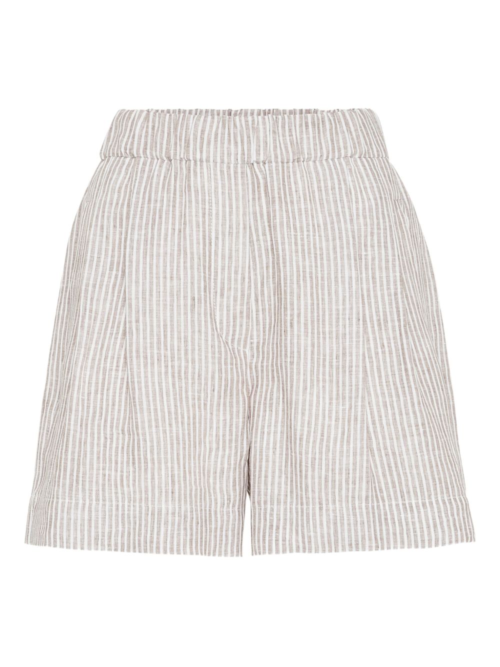 Striped shorts - Brown