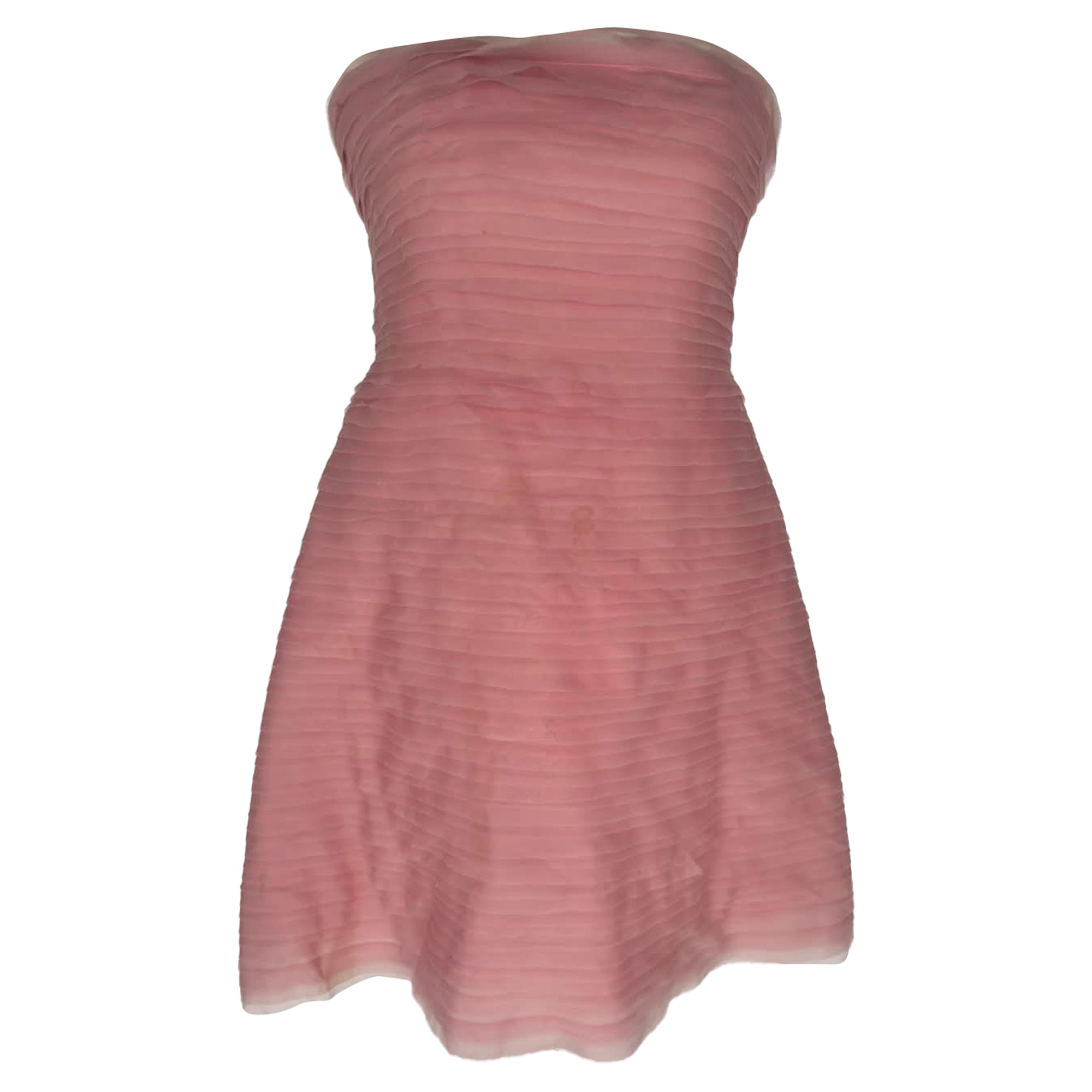 Aje Soundscape Mini Dress in Pink Nylon