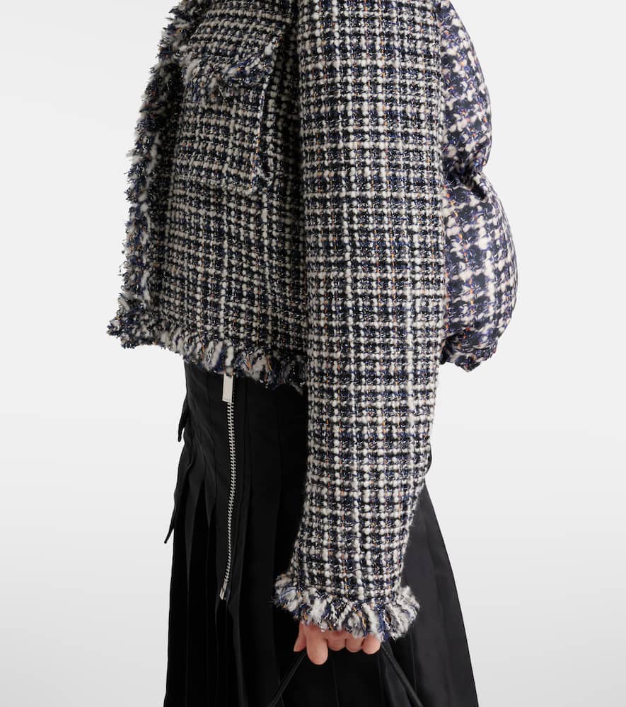 Wool-blend tweed jacket