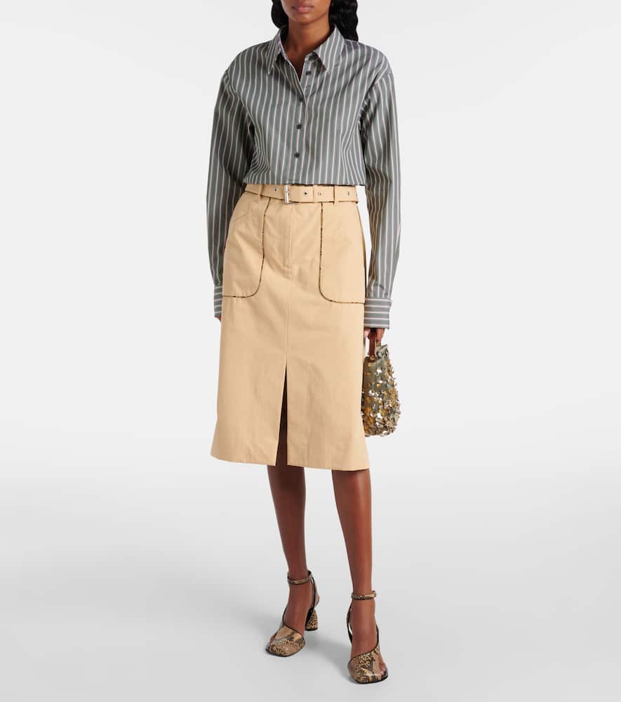 Striped cotton shirt