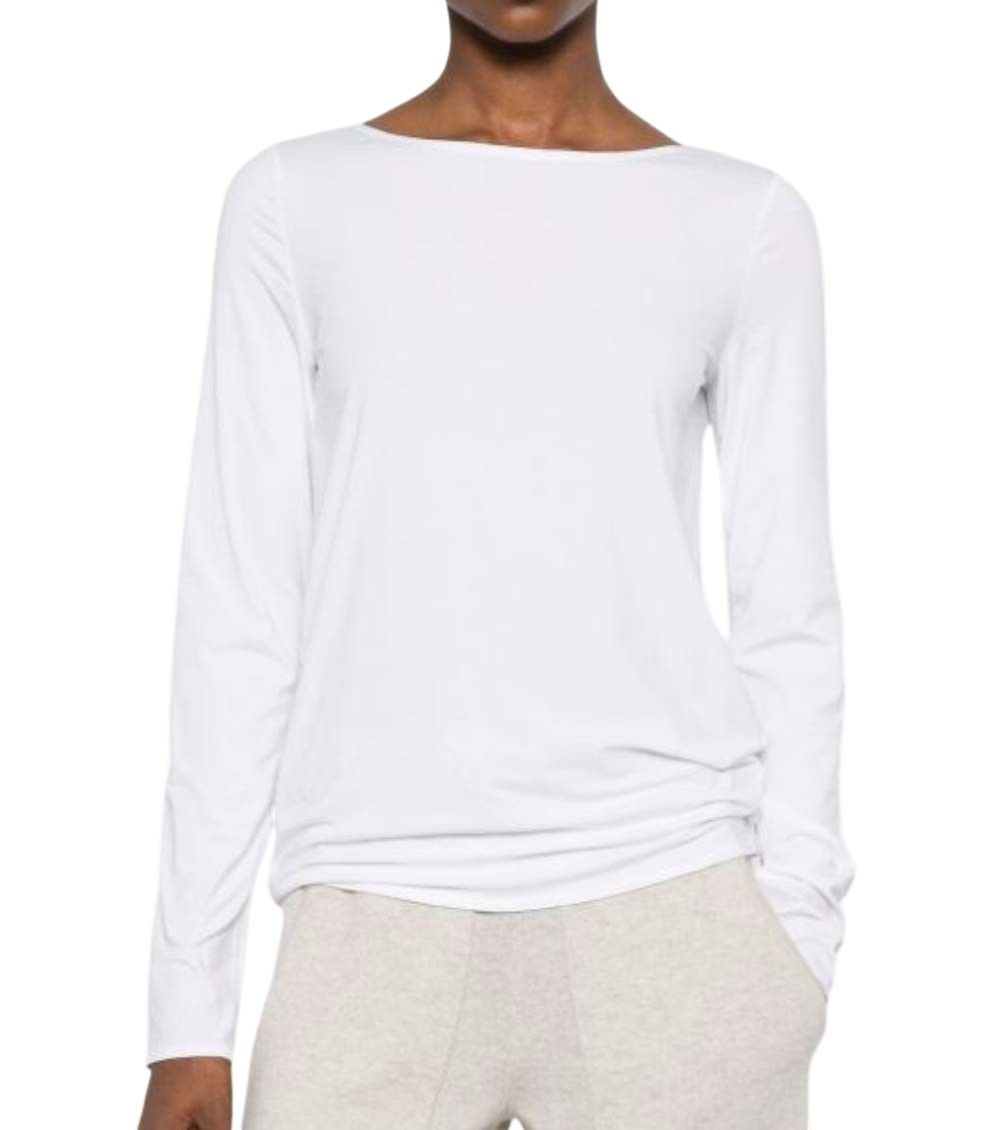 White Crew Neck Full Sleeves T-Shirt