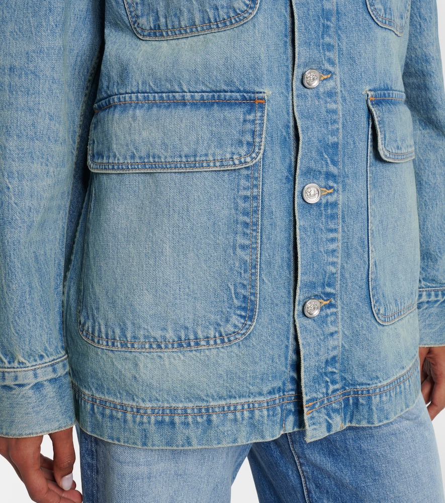 Hayden corduroy-trimmed denim jacket