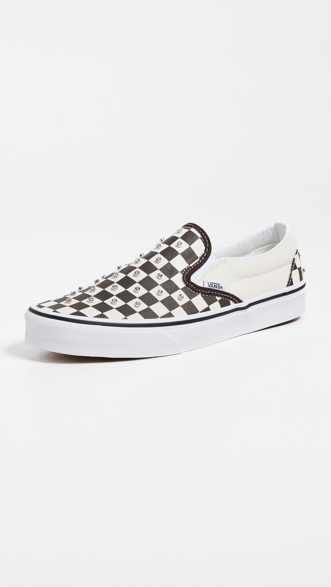 Classic Slip On Sneakers Rhinestone Demitasse W