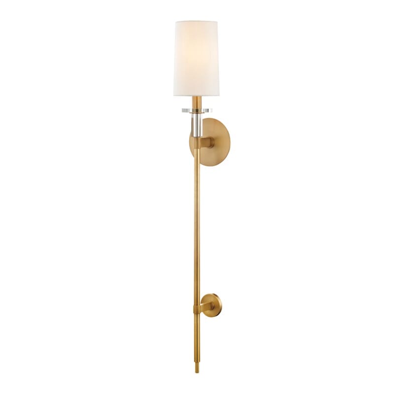 Amherst 37" Wall Sconce in Aged Bra