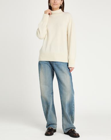 Woman Turtleneck Cream Size M Cashmere
