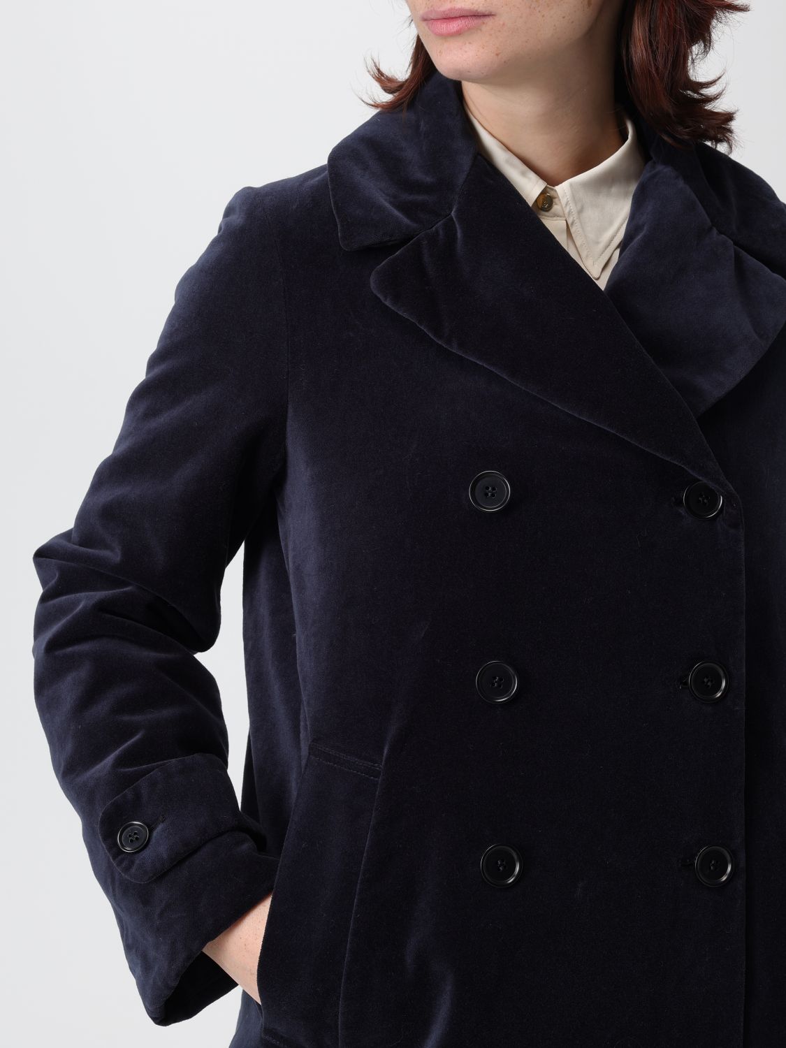 Coat Woman color Blue