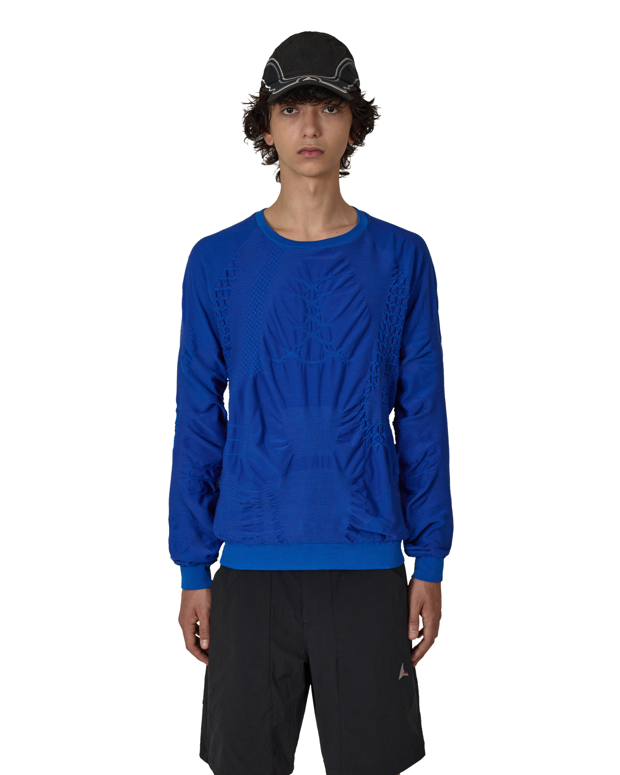 ROA Wama 3d Seamless Long Sleeve Blue Sweatshirts Male