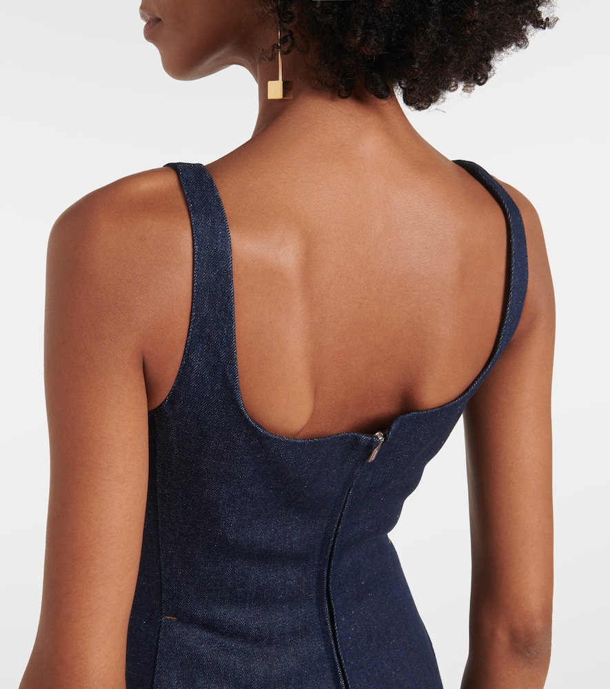 La robe de-Nîmes Spoglio denim bustier dress