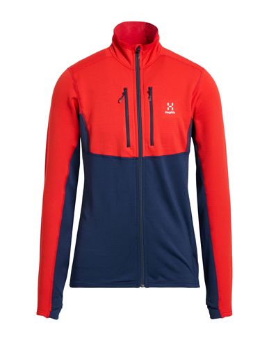Haglöfs Man Sweatshirt Red Size M Recycled polyester, Elastane