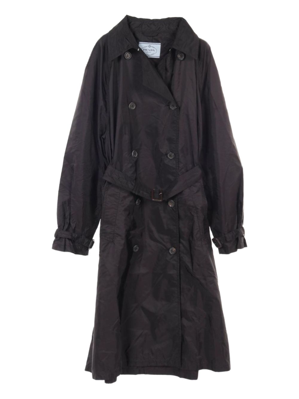 Prada Pre-Owned 2010s Re-Nylon trench coat - Black
