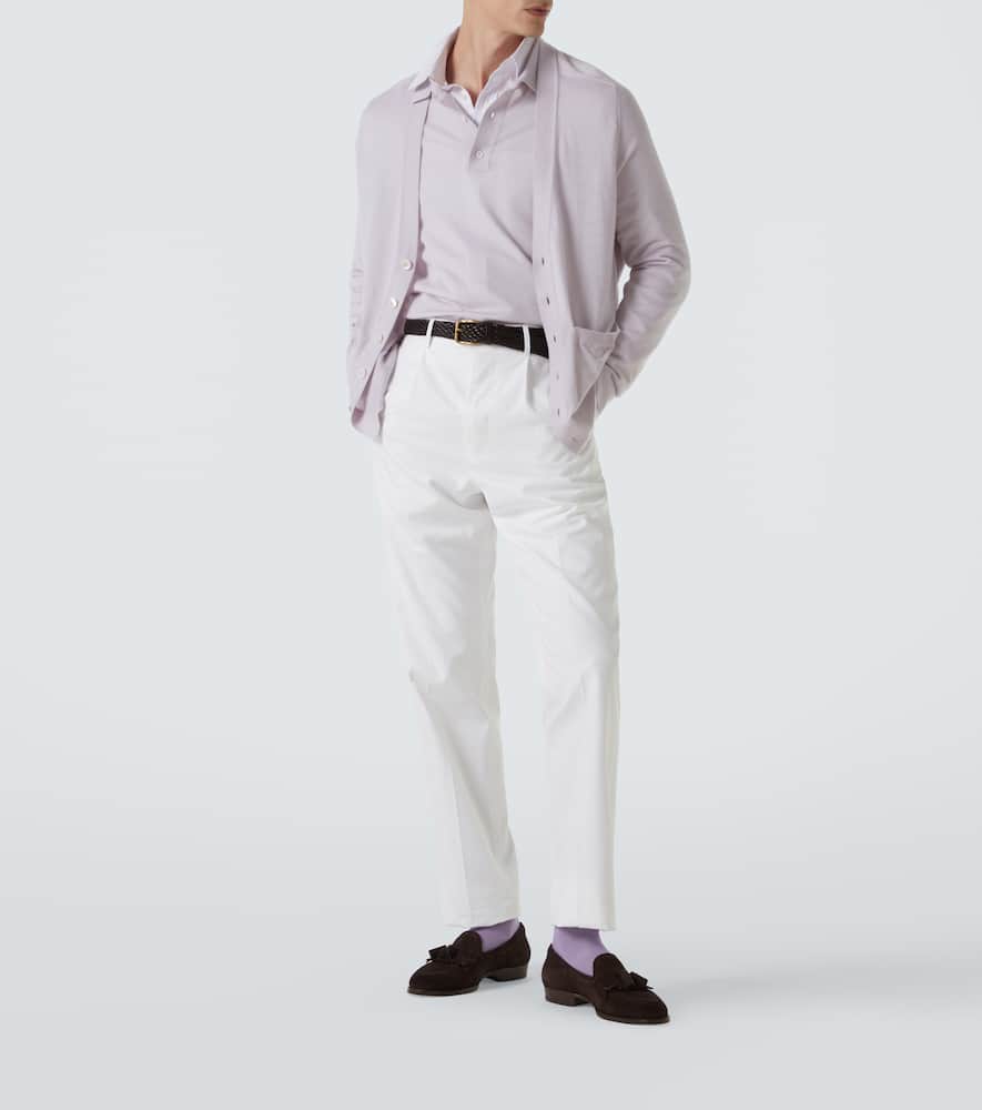Cashmere polo sweater