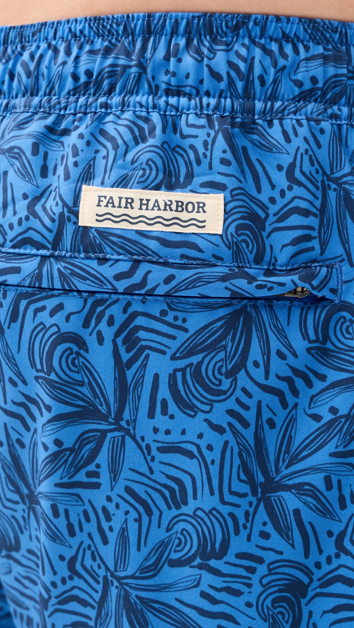 The Anchor Swim Trunks 6 Azure Painted Leaves