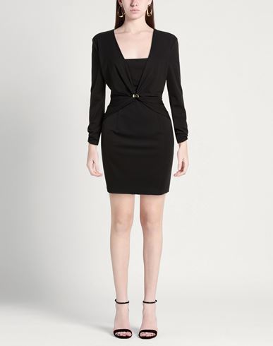 Woman Mini dress Black Size 8 Polyester, Elastane