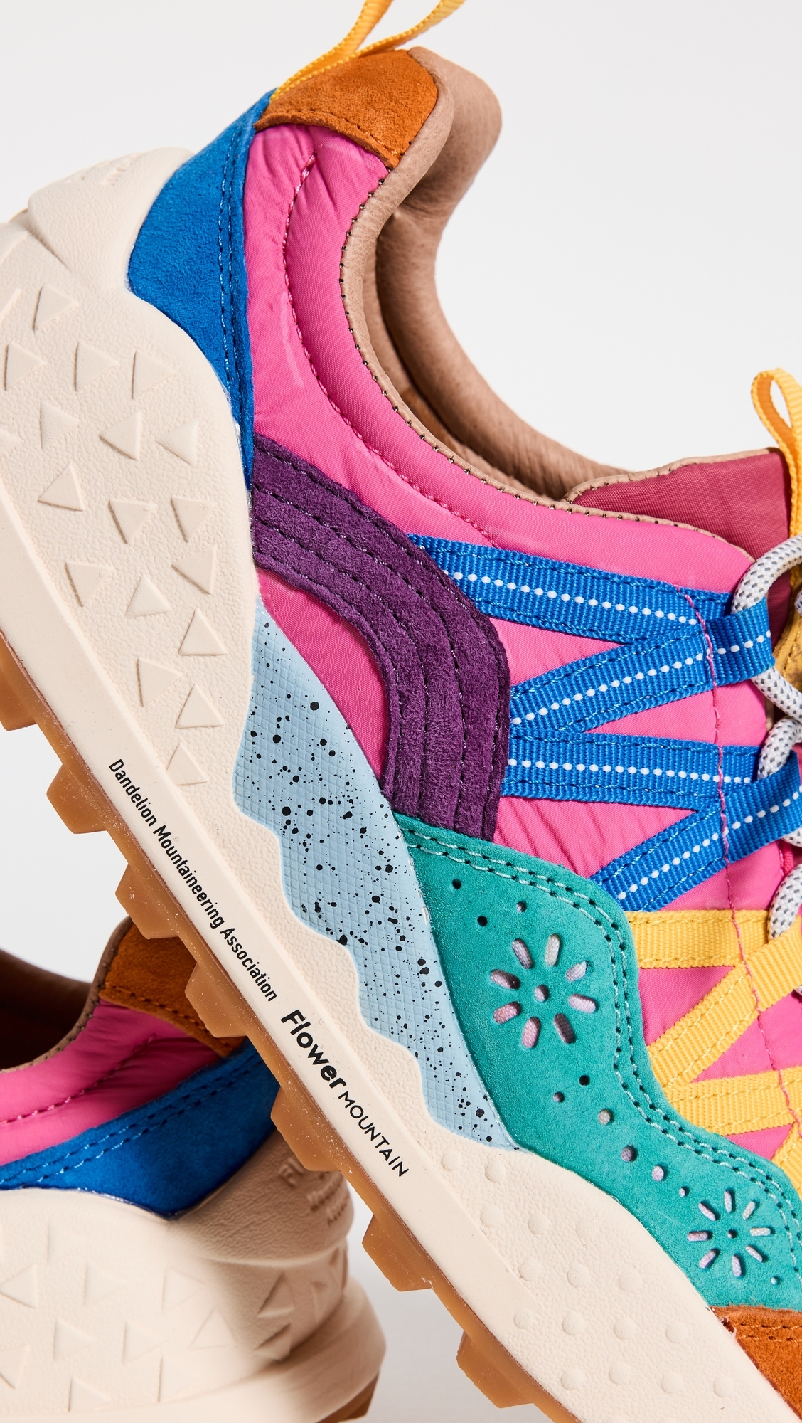 Washi Sneakers Orange-Green-Pink