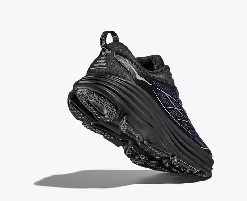 HOKA Stealth/Tech Bondi 8 Caged Shoes in Midnight Blue/Black