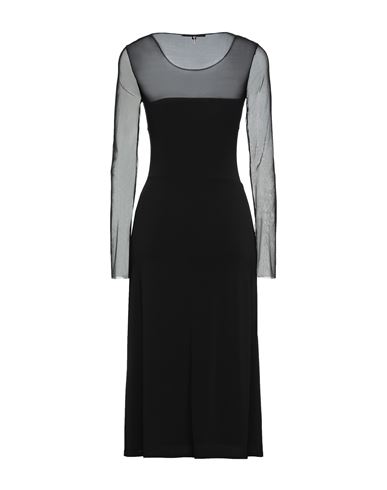 Woman Midi dress Black Size 0 Acetate, Polyamide, Elastane