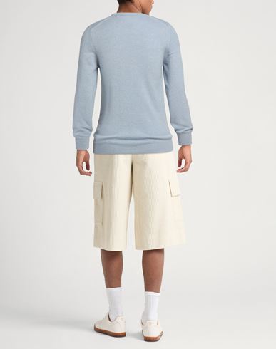Man Sweater Light blue Size 46 Cashmere