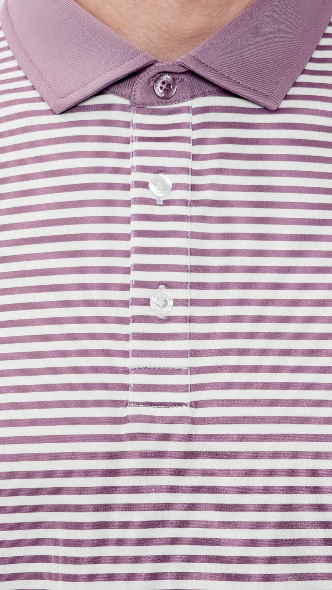 Striped Baker Polo Shirt Lilac