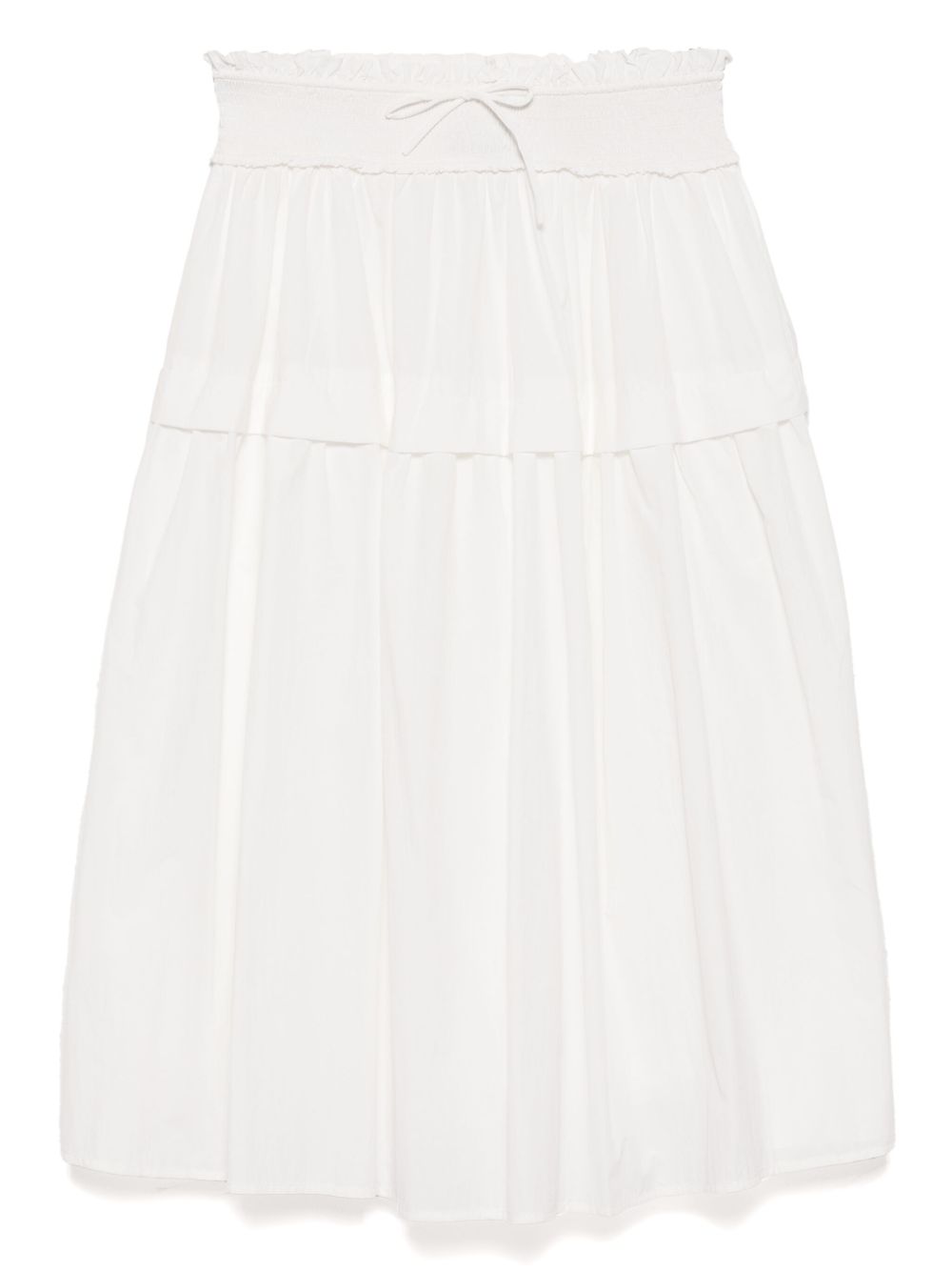 Tout a coup tiered skirt - White