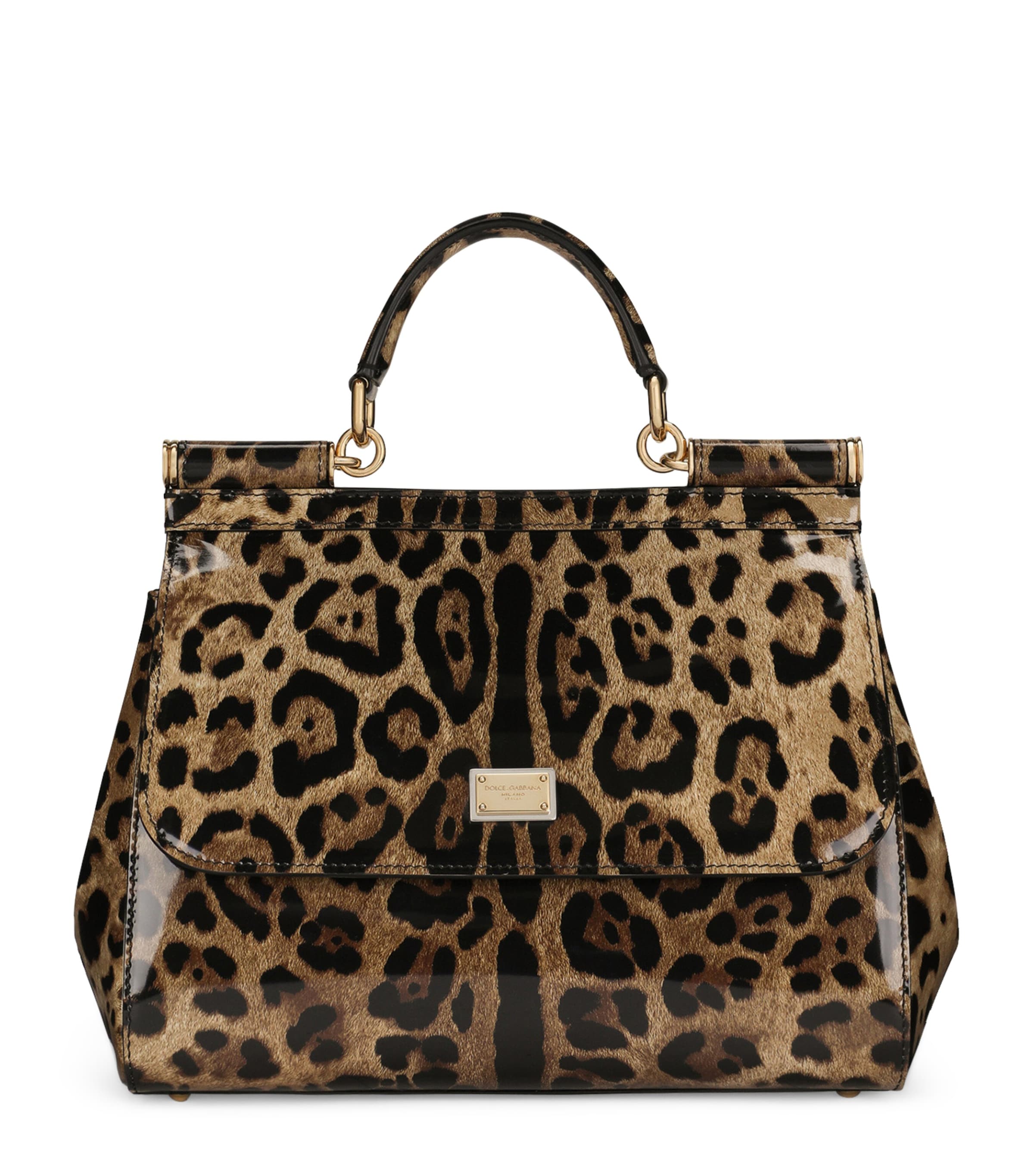 Kim Medium Leopard Print Sicily Bag