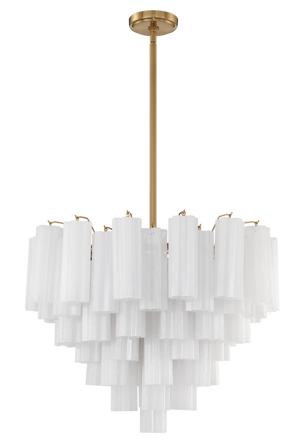 Aged Brass 12 Light Chandelier from the Addis Collection