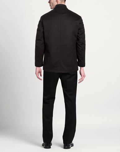 Man Coat Black Size 38 Virgin Wool, Polyamide, Cashmere