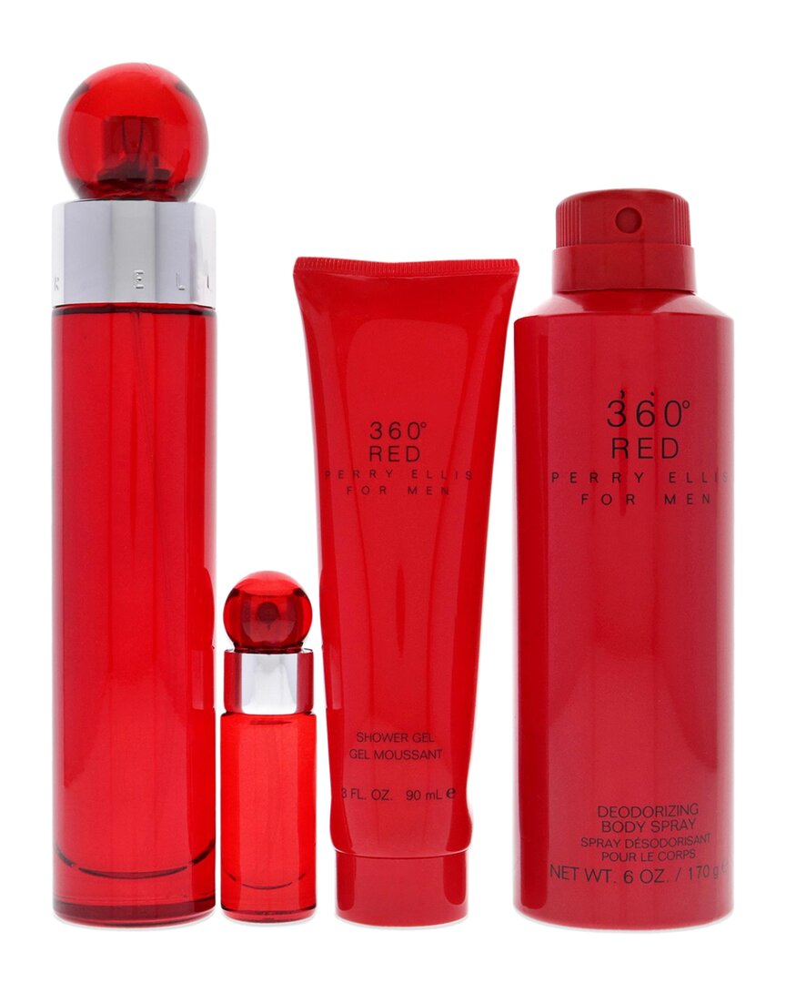 Men's 360 Red 4pc Gift Set