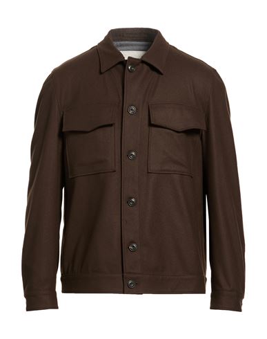 L. b.m. 1911 Man Jacket Dark brown Size 40 Virgin Wool, Polyamide