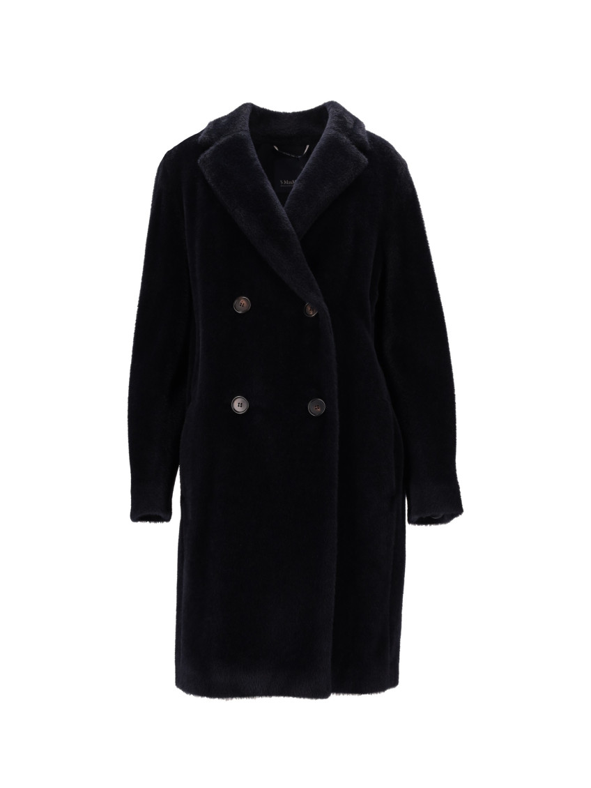 Dark Blue Wool Coat