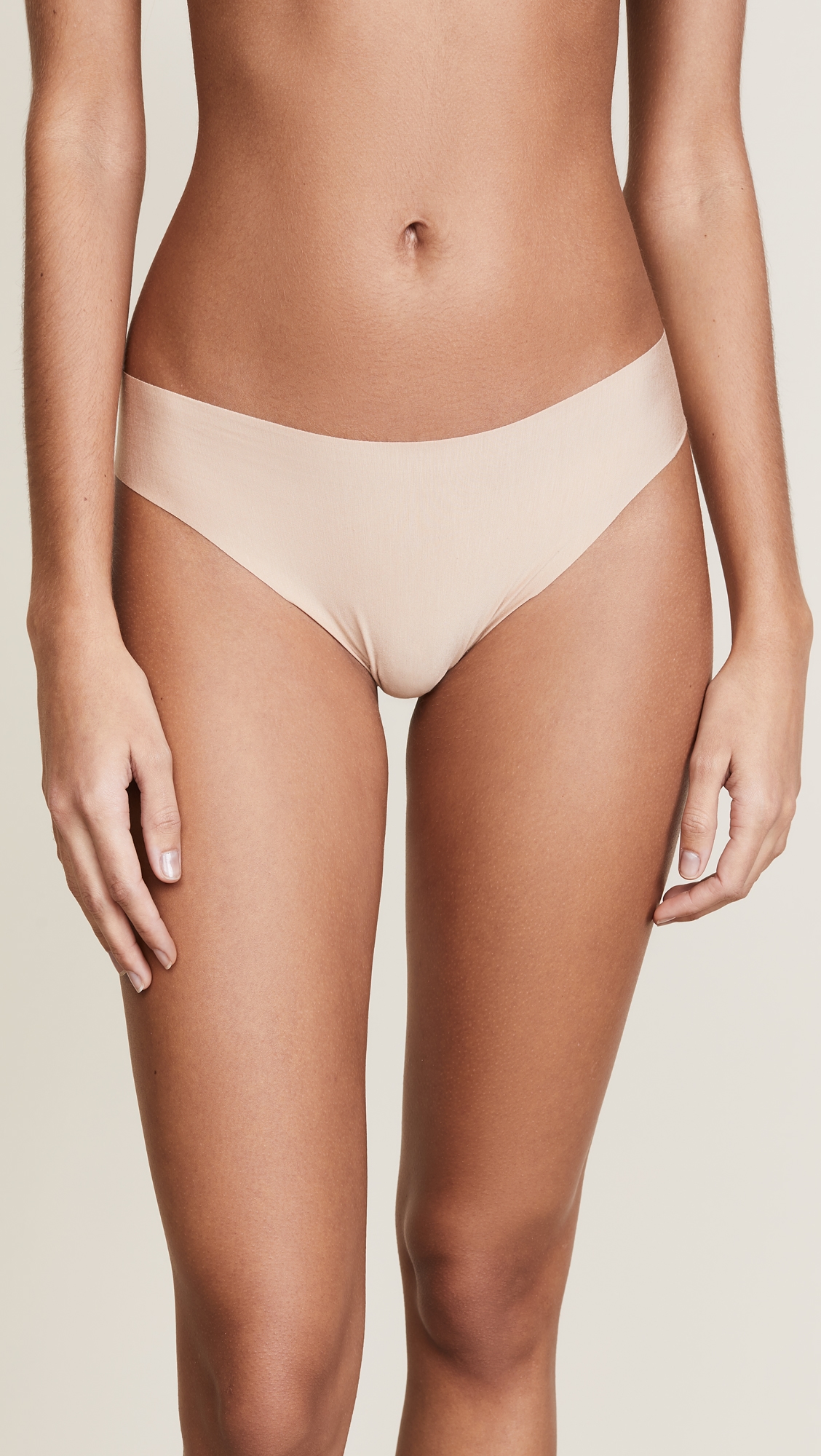 Butter Mid Rise Thong Almond